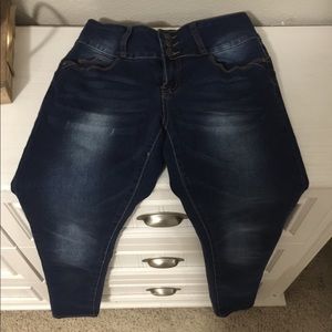 Dark blue jeans skinny